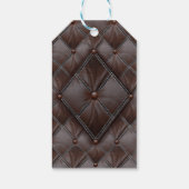 De 3D lederen academie decor Labels Cadeaulabel (Achterkant)