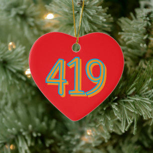 De 419 - Toledo, Ohio Keramisch Ornament