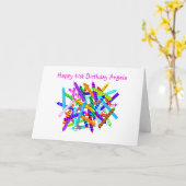 de 41ste Giften van de Verjaardag Kaart (Gele Bloem)