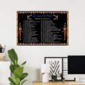 de 42 wetten van de maat - negatieve congressen poster (Thuiskantoor)