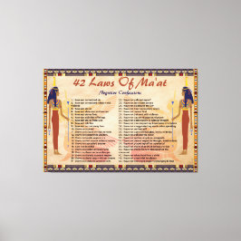 De 42 Wetten Van Maat - Negatieve Belijdenissen Ca Canvas Afdruk