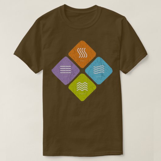 De 4 elementen van de spiritualiteit Love T-shirt (Design voorkant)