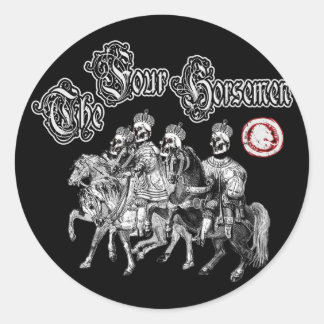 De 4 horsmakreel ronde sticker