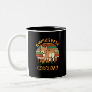 De 50 beste Corgi-papa ter wereld Tweekleurige Koffiemok