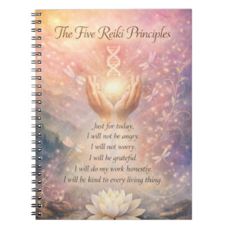 De 5 Reiki Principes Notitieboek