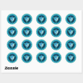 De 5e chakra yoga Sticker (Vel)