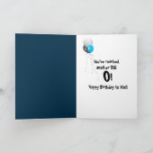 de 60ste Kaarsen van de Verjaardag Kaart (Binnen)