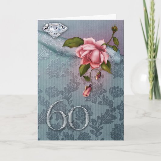 de 60ste Kaart van het Jubileum van het Huwelijk (Voorkant)