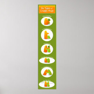 De 6 soorten klaverhengsten poster