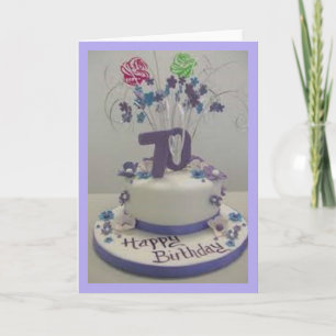 de 70ste Cake van de Verjaardag Kaart