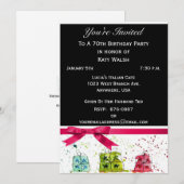 de 70ste Gepersonaliseerde Uitnodiging van de (Voorkant / Achterkant)