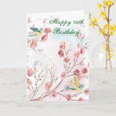 de 70ste Kaart van de Verjaardag (Gele Bloem)