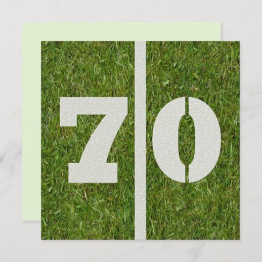 de 70ste Uitnodiging van de Verjaardag (Voorkant / Achterkant)