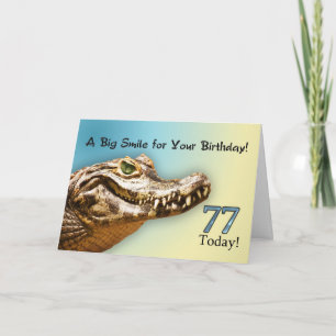 de 77ste kaart van de Verjaardag met een het