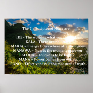 De 7 Beginselen van het Spiritueel Poster van Hong