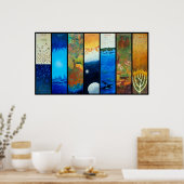 De 7 dagen van Creatie door @foucrasart Poster (Keuken)