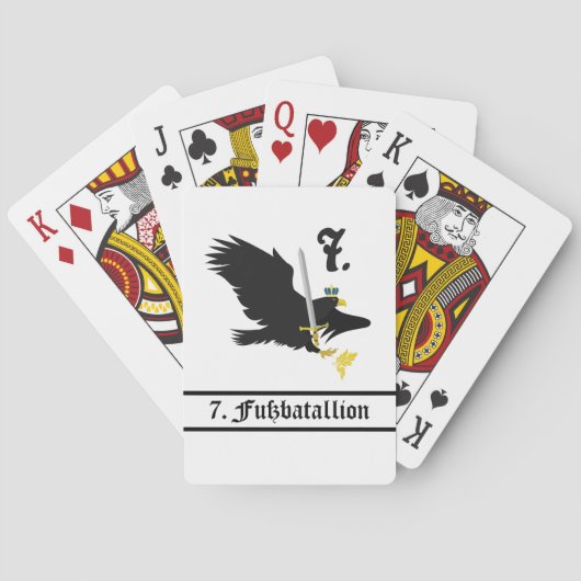 De 7. Fuß-kaartdeck Pokerkaarten (Achterkant)