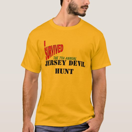 DE 7e JAARLIJKSE JERSEY DEVIL HUNT T-shirt (Voorkant)
