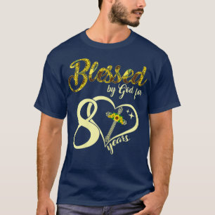 De 80-jarige Christelijke zonnebloem T-shirt