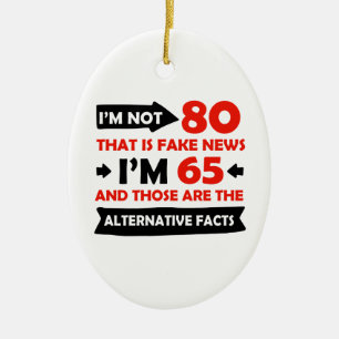 de 80ste giften van de éénjarigenverjaardag keramisch ornament