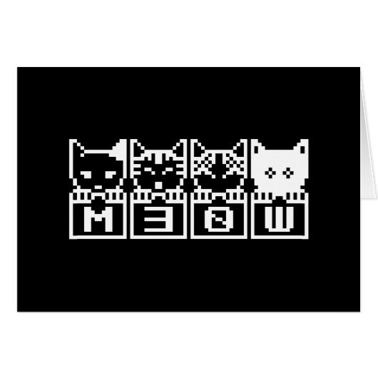DE 8-BIT CATS M30W KAART (Voorkant Horizontaal)