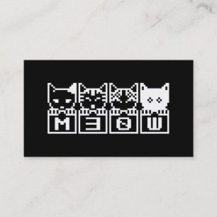 DE 8-BIT KATTEN M30W VISITEKAARTJE