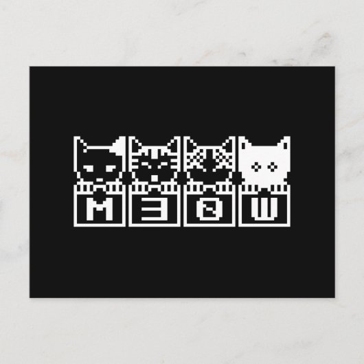 DE 8-BITS CATS M30W BRIEFKAART (Voorkant)