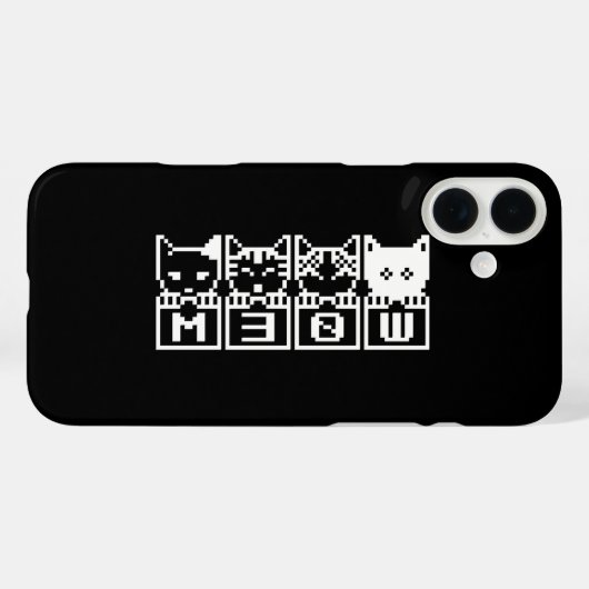 DE 8-BITS CATS M30W Case-Mate iPhone CASE (Achterkant (horizontaal))