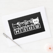 DE 8-BITS CATS M30W RECHTHOEKIGE STICKER (Envelop)
