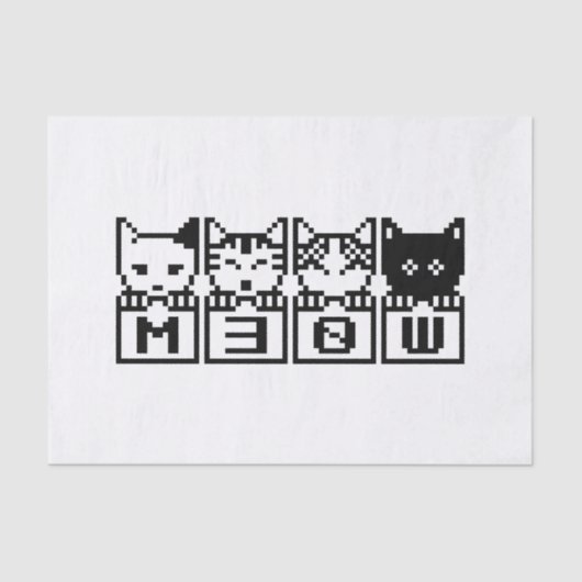 DE 8-BITS CATS M30W TISSUEPAPIER (Voorkant)