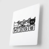 DE 8-BITS CATS M30W VIERKANTE KLOK (Hoek)