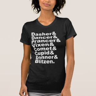 De 8 rendieren van de Kerstman   Kerstvakantie T-shirt