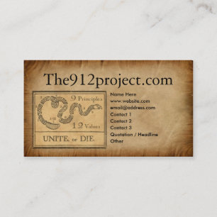 de 912project.com-profielkaart visitekaartje