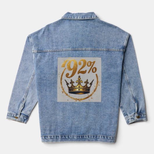 De 92% denim jacket (Achterkant)
