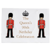 De 92e verjaardag van de koningin large cadeauzakje (Achterkant)