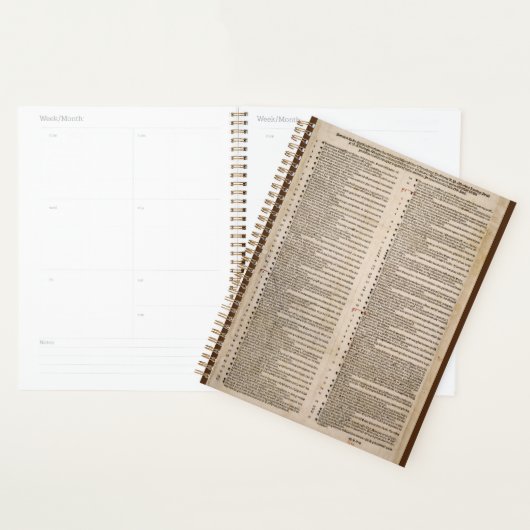 De 95 Theses (Martin Luther) Planner (Display)