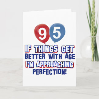 de 95ste gift van de éénjarigenverjaardag kaart
