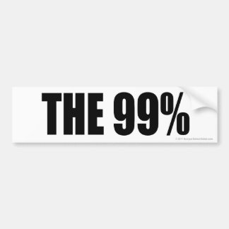 De 99% bumpersticker