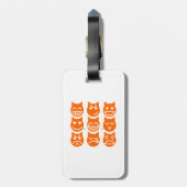 De 9 levens van de Emoji-kat Bagagelabel (Achterkant verticaal)