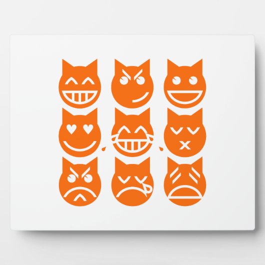 De 9 levens van de Emoji-kat Fotoplaat (Voorkant)