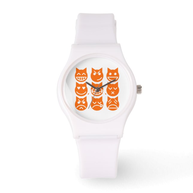 De 9 levens van de Emoji-kat Horloge (Voorkant)