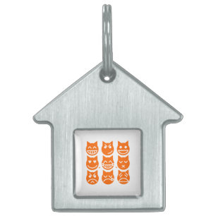 De 9 levens van de Emoji-kat Huisdieren Naamplaatje