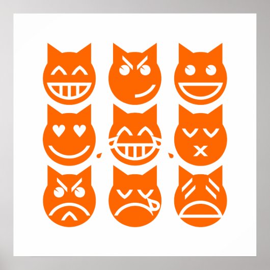 De 9 levens van de Emoji-kat Poster (Voorkant)