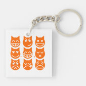 De 9 levens van de Emoji-kat Sleutelhanger (Achterkant)