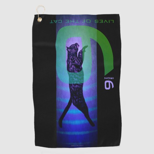 De 9 levens van de kat Golfhanddoek (Voorkant)