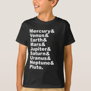 De 9 Planeten van het Zonnestelsel (voor 2006) T-shirt