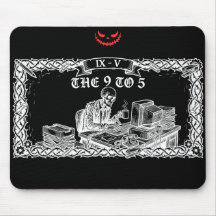 De 9 tot 5 Tarotkaart | Grappig Skelet Bedrijfslev