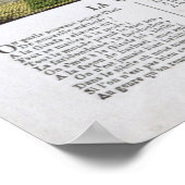 De aan de koning voorgelegde Giraffe Poster (Hoek)