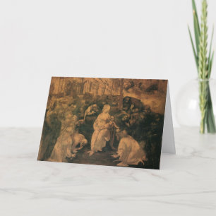 De Aanbidding door de Wijzen van Leonardo da Vinci Kaart