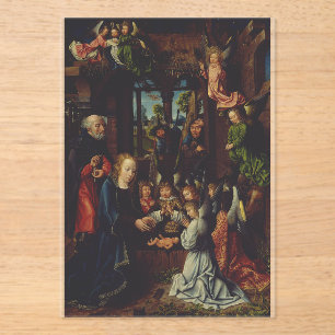 De aanbidding van het Christuskind Acryl Uitnodigingen